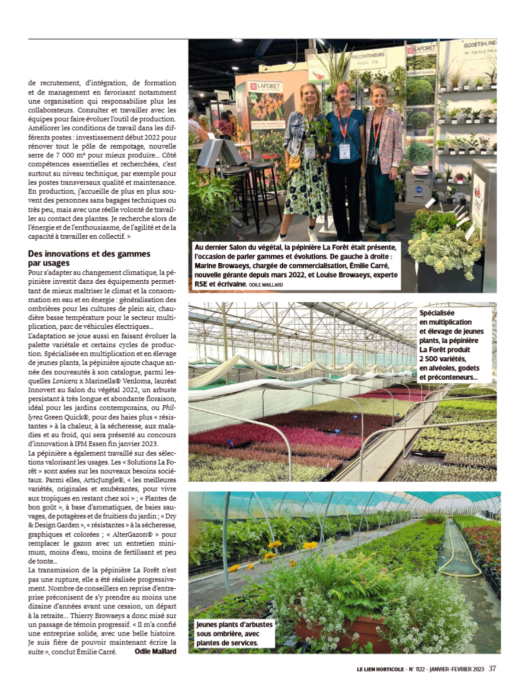 Lien Horticole Janvier 2023