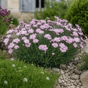 DIANTHUS corsicus fleurs - Pépinière La Forêt