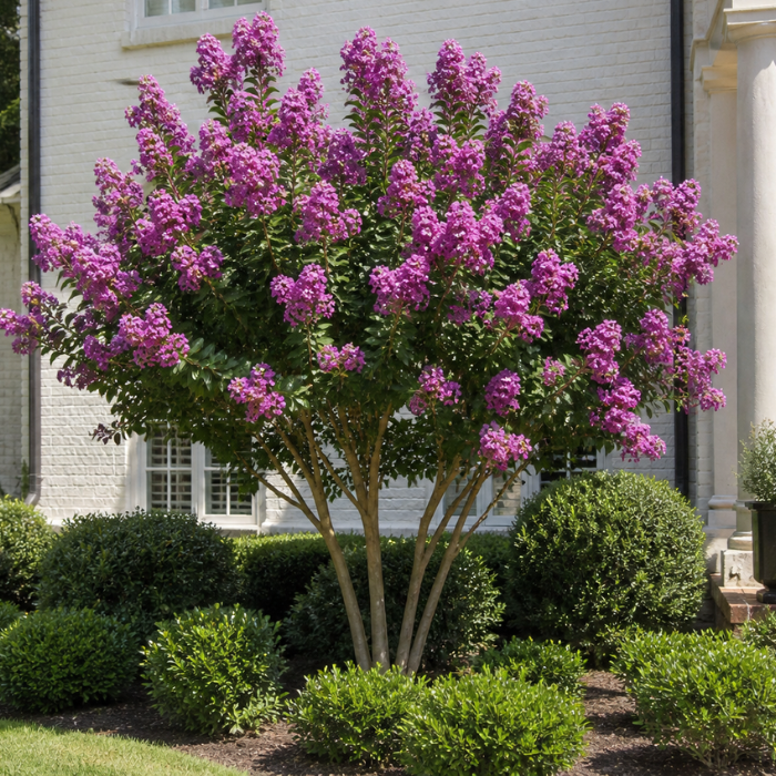 LAGERSTROEMIA Catawba Violet fleurs - Pépinière La Forêt